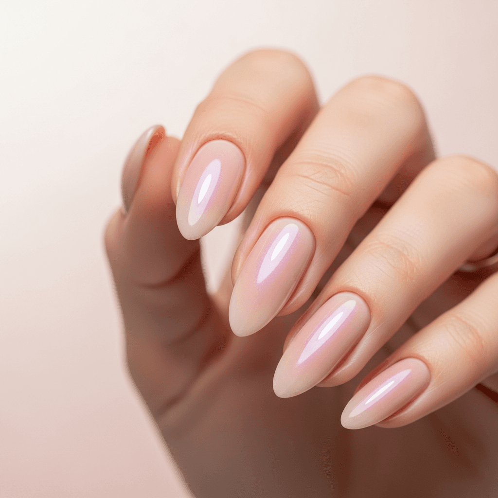 Diseño de uñas Nude Glaseado · Clásico