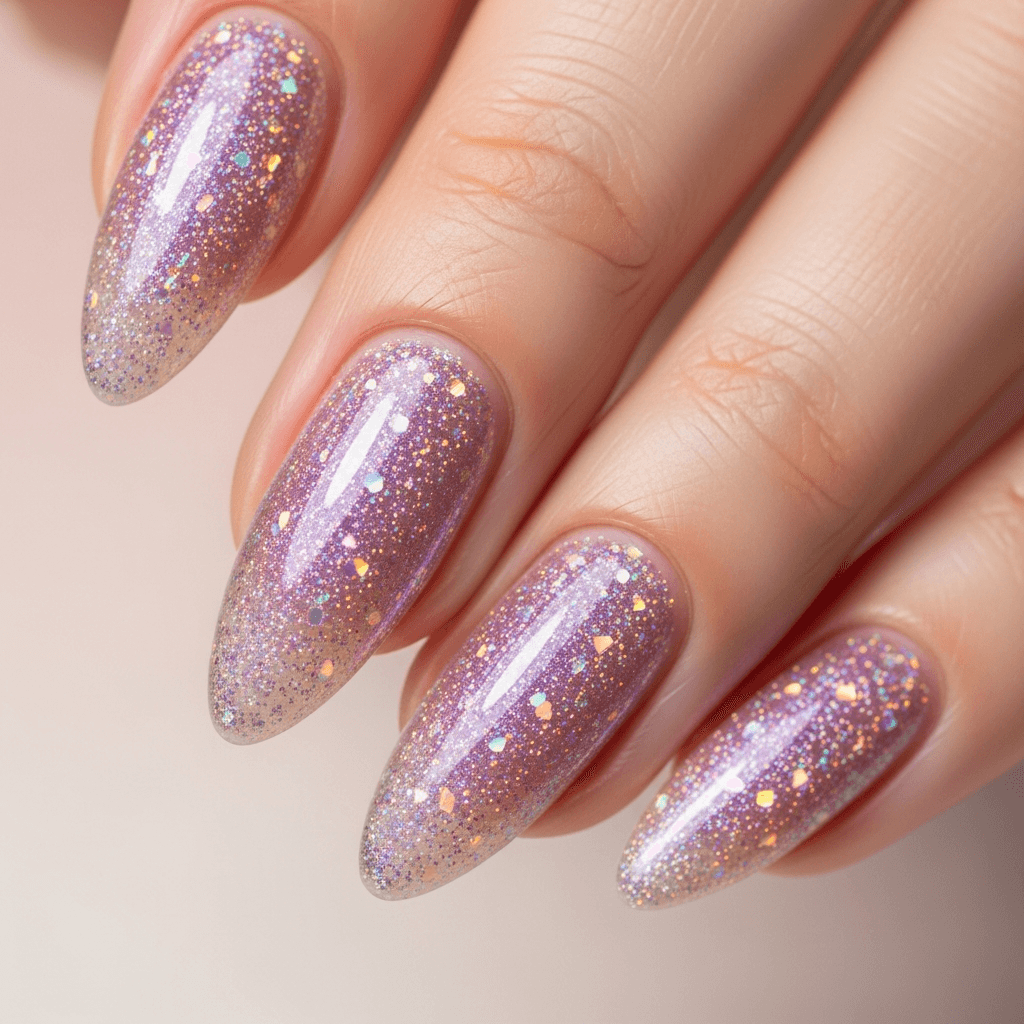 Diseño de uñas Brillo Aurora · Temporada