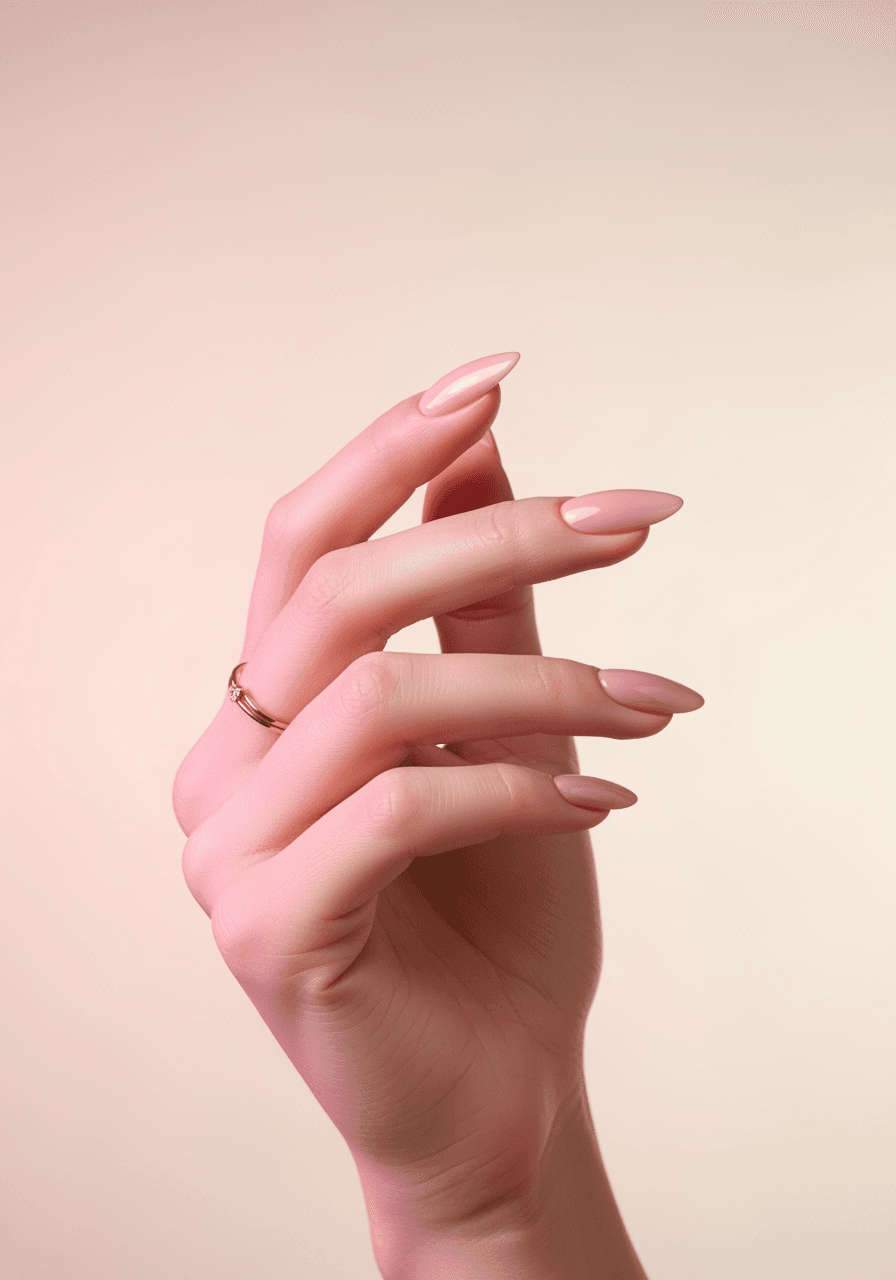 Manicura Glazed Nude en Pétalo Nail Studio